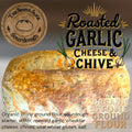 Roasted Garlic Cheese and Chive Sourdough Loaf