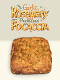 Roasted Garlic, Rosemary and Parmesan Focaccia