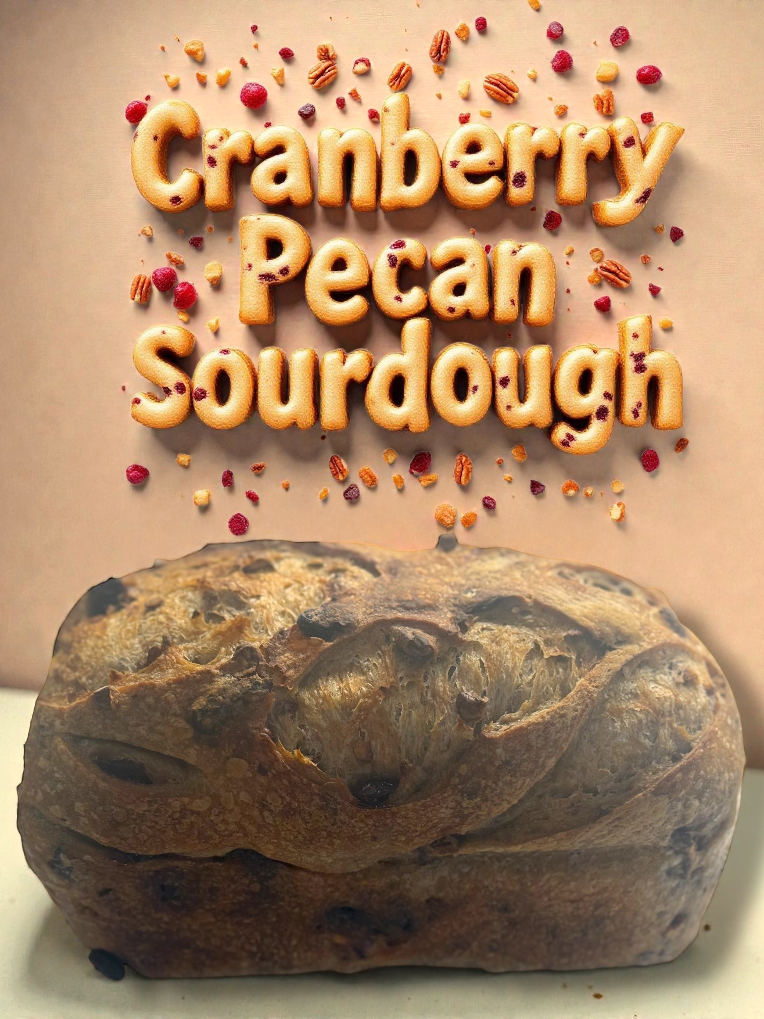 Cranberry Pecan Sourdough Loaf